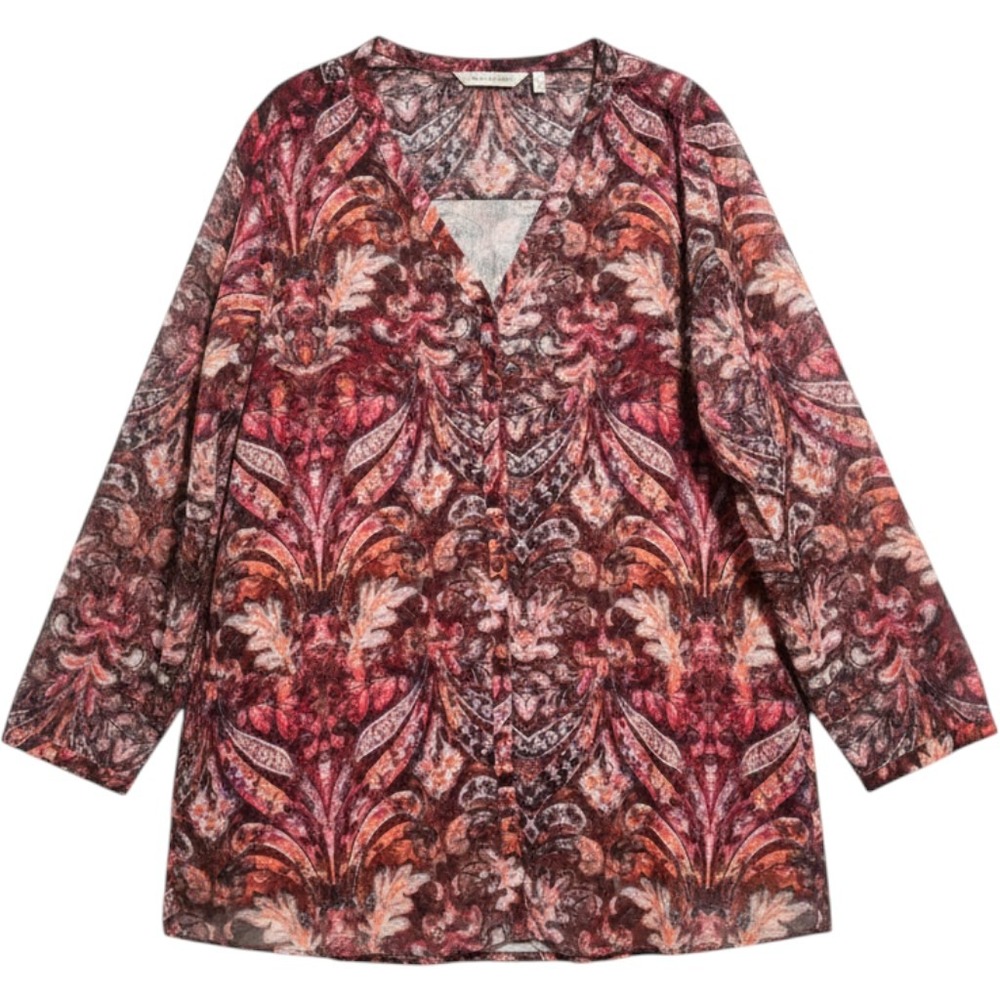 Soft Surroundings Tasha Top 3X Multicolor Tapestry Floral Paisley Tunic Chic